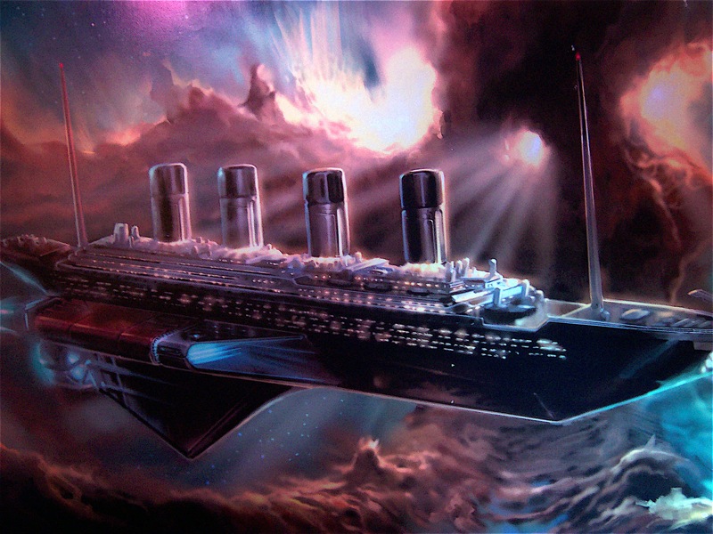 Titanic lobby painting